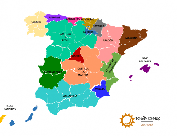 Mapa de España. España Conmigo