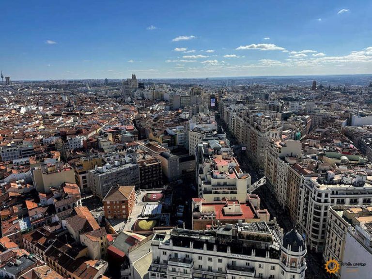 Vistas de Gran Via desde el Hotel Riu Plaza de España